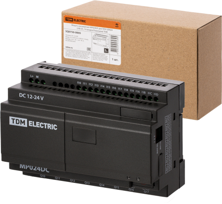 Модуль расширения МР024DC для ПЛК12D024 (24В DC, 14 входов/8 выходов) TDM