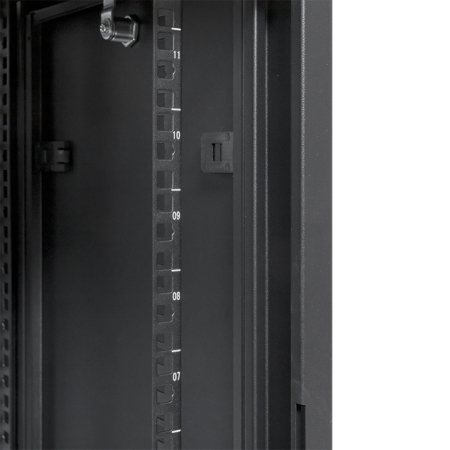 Шкаф настенный 19" TERACOM PRO 12U 600х450 мм дверь стеклянная с замком-ручкой чёрный