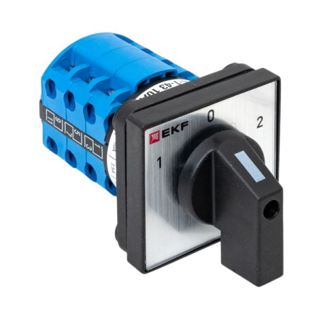 Переключатель кулачковый ПК-1-43 10А 3P "1-0-2" EKF PROxima
