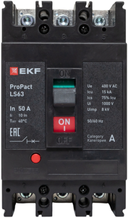 Автоматический выключатель LS63 15кА 3P 50А ProPact EKF