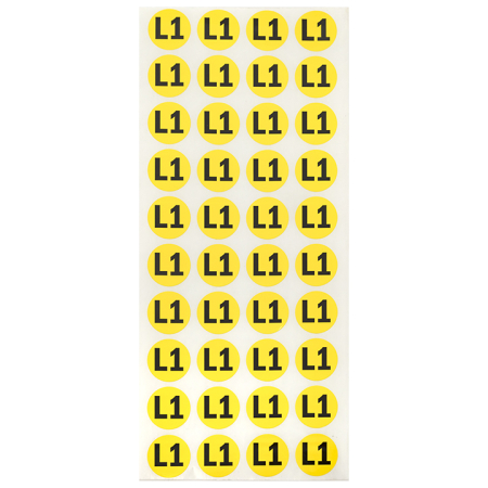 Наклейка "L1" d=20мм EKF PROxima