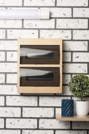 Щит распределительный навесной ЩРН-П-24 светлое дерево IP41 EKF PROxima