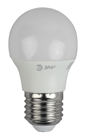 Лампа светодиодная Эра ECO LED P45-6W-840-E27 (диод, шар, 6Вт, нейтр, E27)