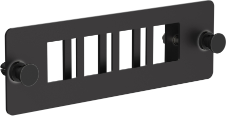 ITK Планка для 4-х Keystone FTP с заземлением черная