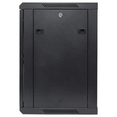 Шкаф настенный 19" TERACOM PRO 12U 600х450 мм дверь стеклянная с замком-ручкой чёрный