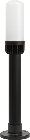 Садово-парковый светильник ЭРА НТУ 01-60-011 Поллар напольный черный IP54 Е27 max60Вт h640мм