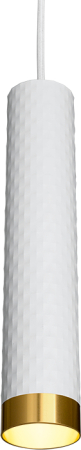 Подвесной светильник WOLTA WSL-GU10/P10WG IP20 под лампу GU10 Белый/золото CELLA D55x280 1/20
