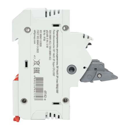 Предохранитель-разъединитель DF 14х51 2Р (тип ПВЦ)  EKF