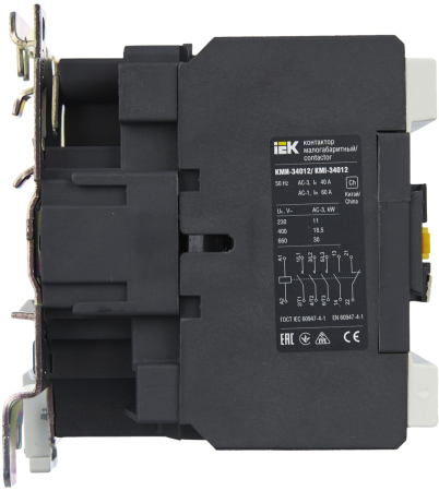 Контактор КМИ-34012 40А 400В/АС3 1НО;1НЗ IEK