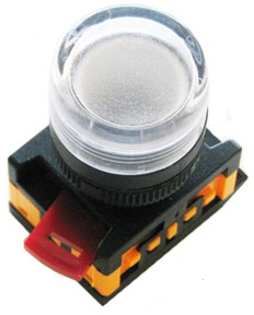 Лампа AL-22TE сигнальная d22мм прозрач. неон/240В цилин. IEK