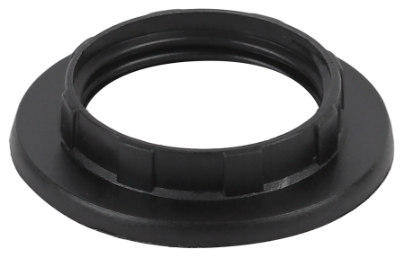 ЭРА Кольцо для патрона E14, пластик, черное (100/1000/24000)