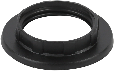 ЭРА Кольцо для патрона E14, пластик, черное (100/1000/24000)
