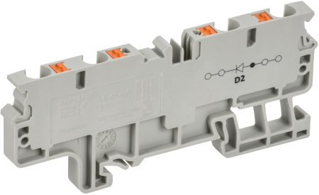 ARMAFIX Колодка клемм. CP4/4(E)D2 4-пров. с встр. диод. IEK