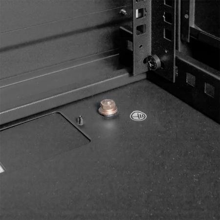 Шкаф настенный 19" TERACOM PRO 12U 600х450 мм дверь стеклянная с замком-ручкой чёрный