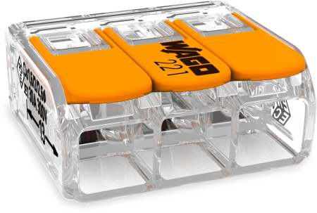 Универсальные компактные клеммы 221-613 (WAGO)