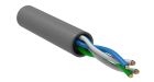 Витая пара U/UTP 5E 24AWG 2PR PVC 1м серый 100м РФ GENERICA