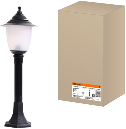 Светильник Прага Эл-11-73-075 60 Вт Е27 напольный на стойке h-0.75 м черный TDM