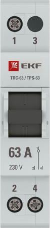 Трехпозиционный переключатель ТПС-63 1P 63А EKF PROxima