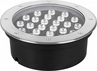 Светильник тротуарный, 24LED теплый белый, 24W, 250*H90mm, IP67, SP2708