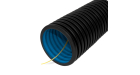 Труба гофрированная двустенная ПНД гибкая тип 450 (SN16) с/з черная д75 (50м/уп) стойкая к ультрафиолету не распространяющая