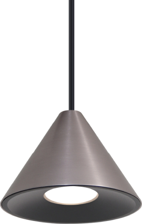 Подвесной светильник WOLTA WSL-GU10/P08CH IP20 под лампу GU10 Чёрный/серый BELLO D115x84 1/30