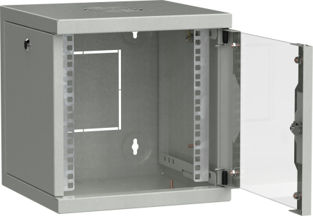 ITK LINEA WS Шкаф 10" 9U 320х310мм дверь стекл. сер.