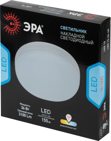 Светильник светодиодный ЭРА LED 15-36-4K накладной круглый 36Вт 4000К