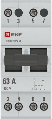 Трехпозиционный переключатель ТПС-63 2P 63А EKF PROxima