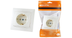 Розетка 2П+З с защ. шт. 16А 250В белая "Таймыр" TDM