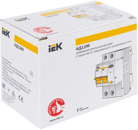 Диф. автомат АД12М 2Р С32 30мА IEK