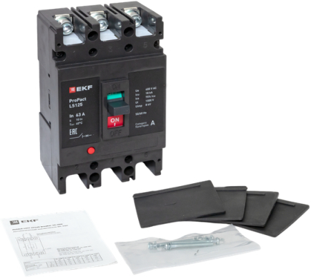 Автоматический выключатель LS125 18кА 3P 63А ProPact EKF