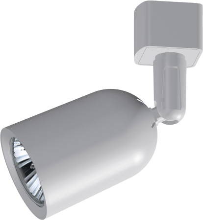 TR41-GU10 WH  Трековый светильник однофазный ЭРА TR41-GU10 WH MR16 белый