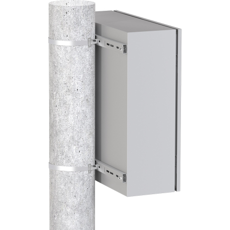 Комплект крепления на столб монтажной полосой (ширина шкафа до 650 мм) EKF Basic