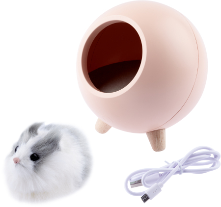 NLED-468-1W-P  Детский ночник - светильник светодиодный ЭРА NLED-468-1W-P хомяк розовый