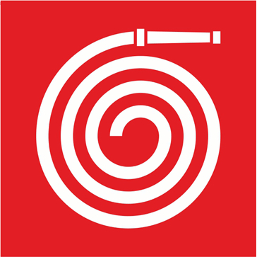 Знак "Пожарный рукав", 200х200 мм, пленка самоклеящаяся EKF