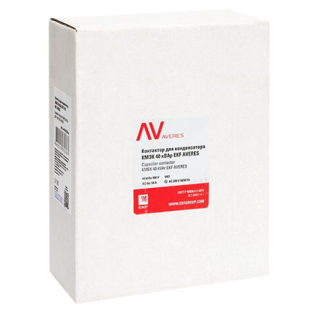 Контактор для конденсатора КМЭК 40 кВАр 230В 1NО EKF AVERES