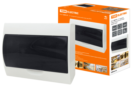 Бокс ЩРН-П-12модулей навесной пластик IP40 TDM