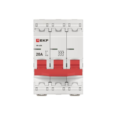 Выключатель нагрузки 3P 20А ВН-63N EKF PROxima