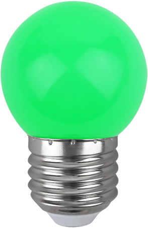 ERAGL45-E27 ЭРА LED Р45-1W-E27 ЭРА (диод. шар, зел., 4SMD, 1W, E27, для белт-лайт) (10/100/6000)