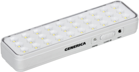 Светильник аккум. ДБА 1030 непост. 30LED 5ч 3Вт GENERICA