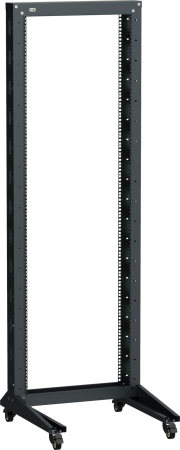 ITK LINEA F Стойка 1-рамная на рол. 42U 600х600мм черная