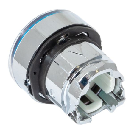 Исполнительный механизм кнопки XB4 синий плоский  возвратный без фиксации, с подсветкой EKF PROxima