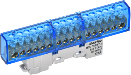 TEKFOR Шина N "ноль" неизол на унив. держ. 8х12-18-С IEK