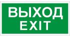 ПЭУ 011 Выход/Exit (280х162) РС-I пиктограмма ПЭУ 011 Выход/Exit (280х162) РС-I пиктограмма