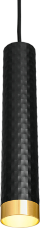 Подвесной светильник WOLTA WSL-GU10/P10BG IP20 под лампу GU10 Чёрный/золото CELLA D55x280 1/20