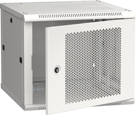 ITK Шкаф LINEA W 9U 600x600 мм дверь перфорированная, RAL7035