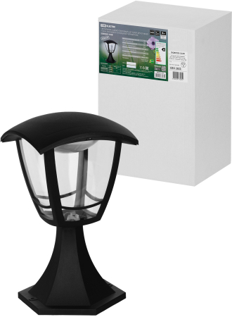Светильник садово-парковый LED "СИТИ" ДТУ 07-08-001 У1 8 Вт 230 В 6500 К напольный черный TDM