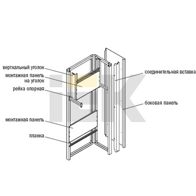 Уголок вертикальный 1100 TITAN (комп. 2шт.)