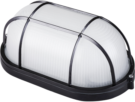 Светильник НПБ1202 черный/овал с реш. 100Вт IP54 TDM