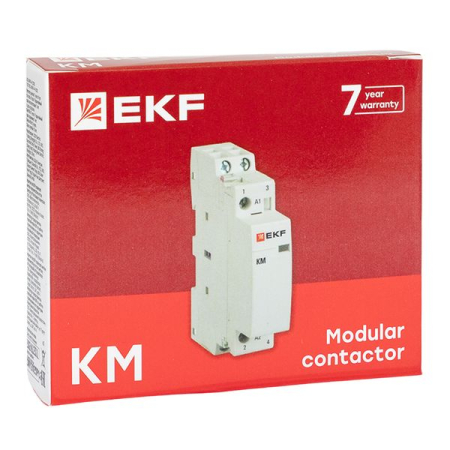 Контактор модульный КМ 25А 2NО (1 мод.) EKF PROxima